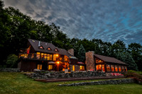 Sundown, night, fire